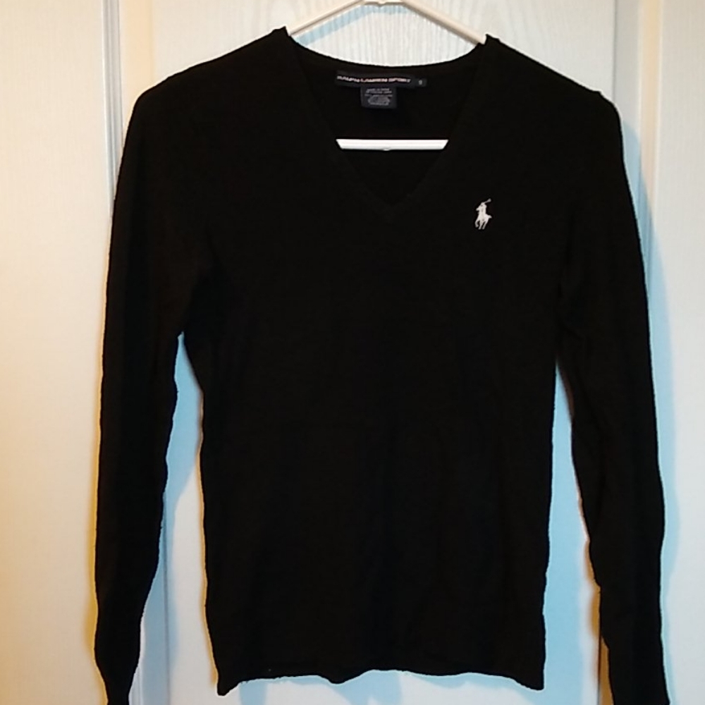 Black wool blend sweater